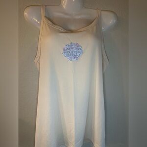 Hand sewn sea shell tank top